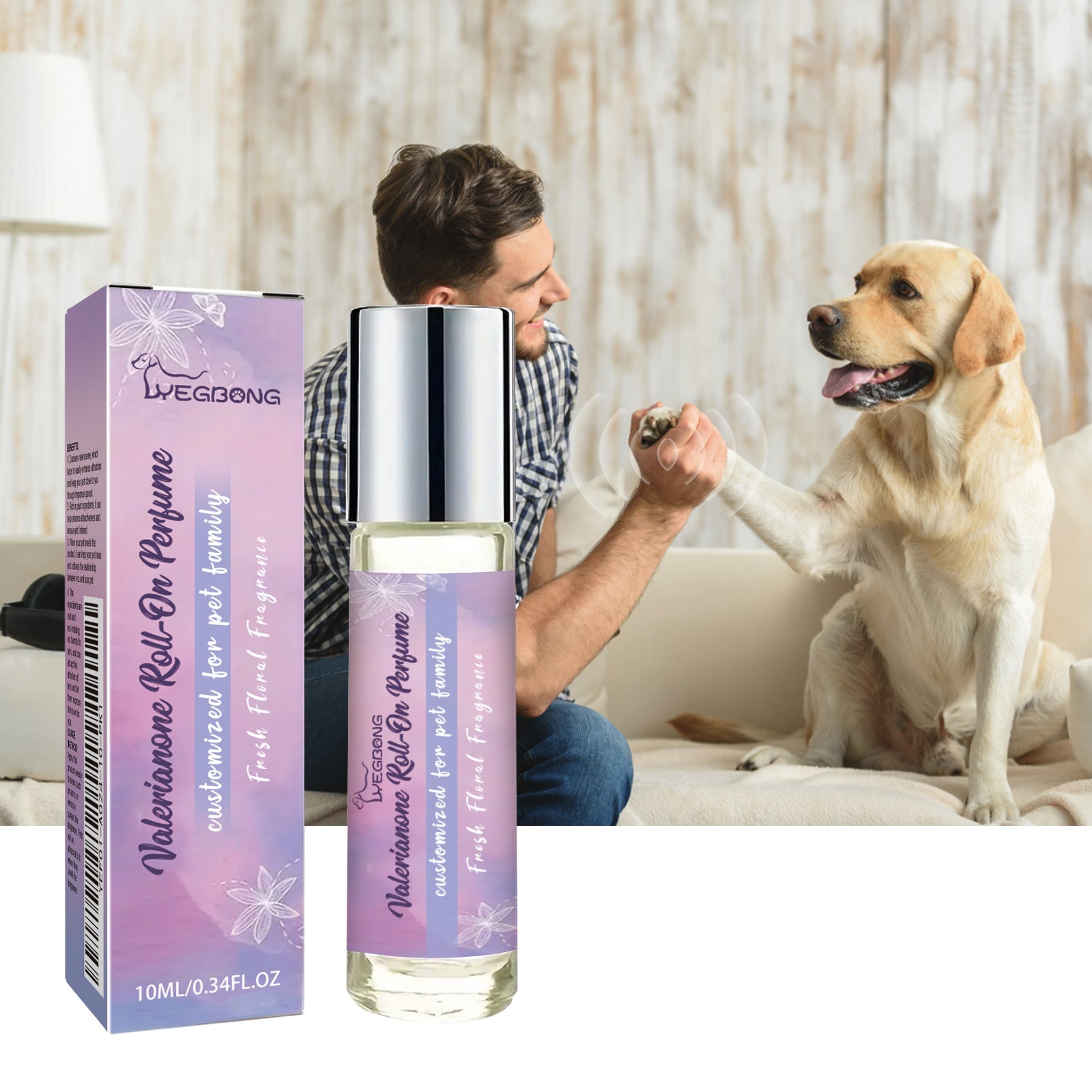 Valerianone Roll-On Perfume, Relax Your Pet To Ease Your Dog's Anxiety Pet Roller Perfume