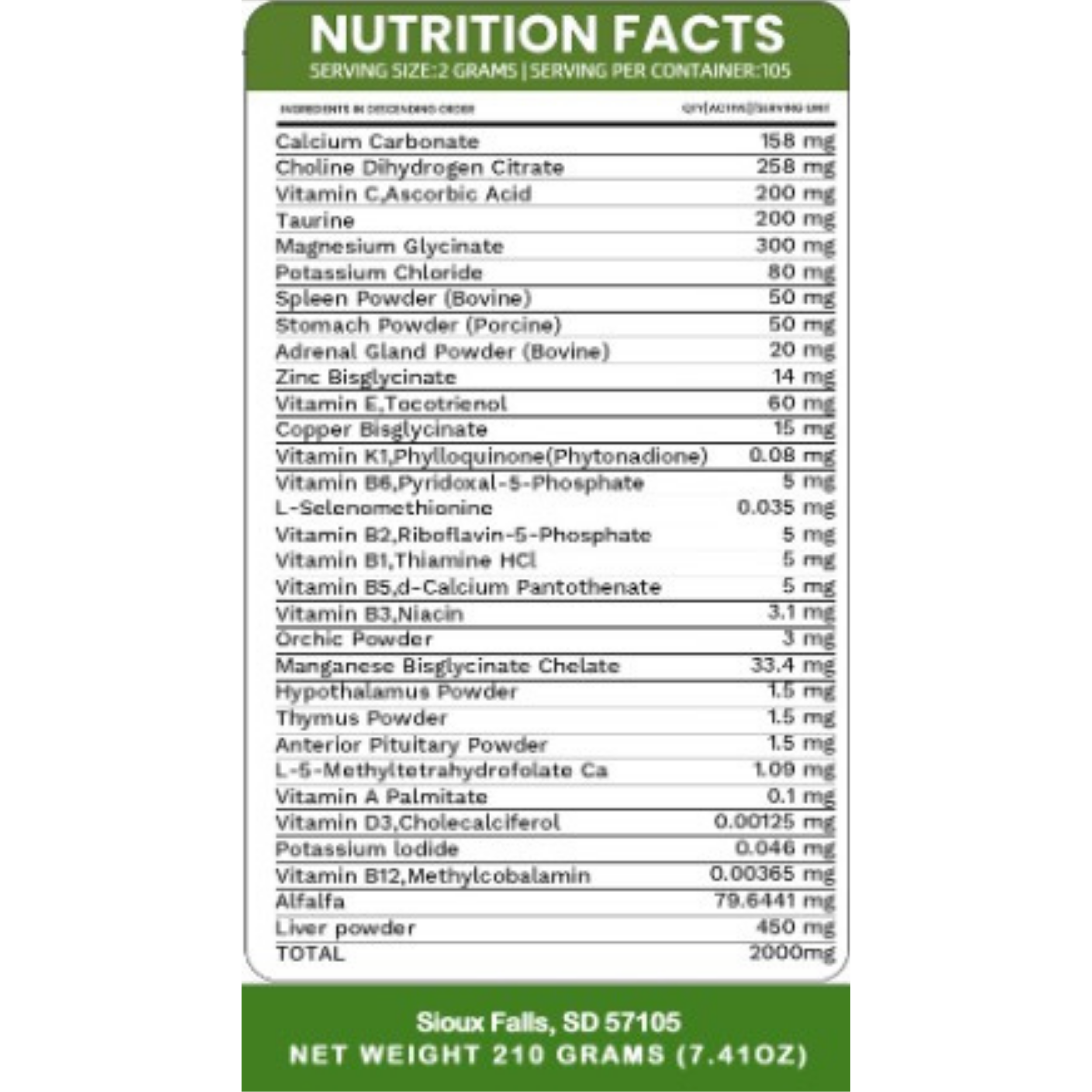 Holistic Total Body Support – Multivitamin & Glandular Support for Dogs and Cats